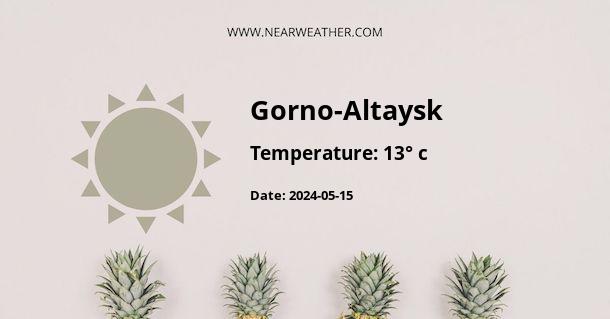 Weather in Gorno-Altaysk