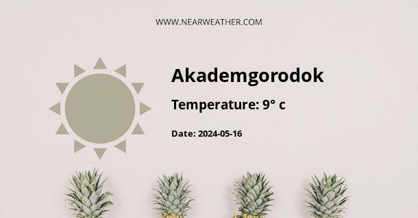 Weather in Akademgorodok