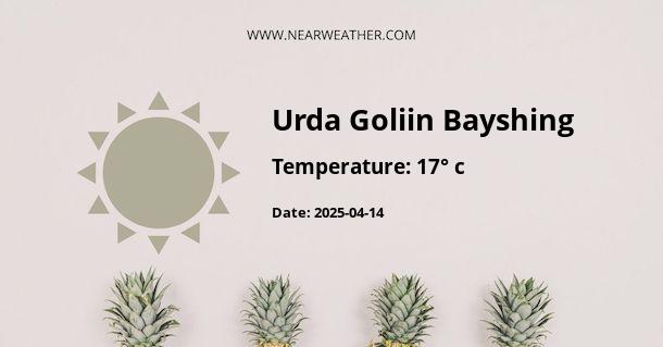 Weather in Urda Goliin Bayshing