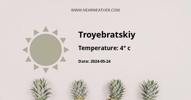 Weather in Troyebratskiy
