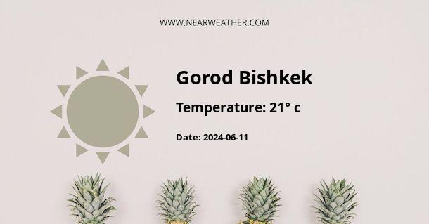 Weather in Gorod Bishkek