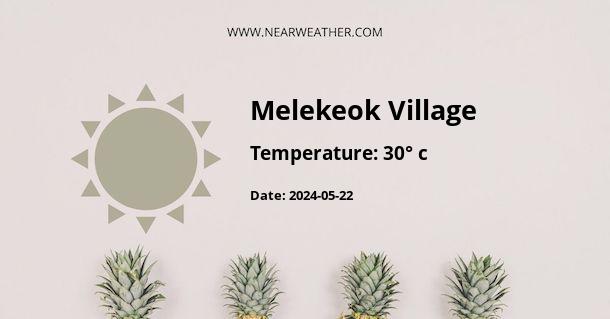 Weather in Melekeok Village