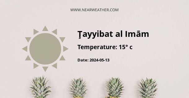 Weather in Ţayyibat al Imām