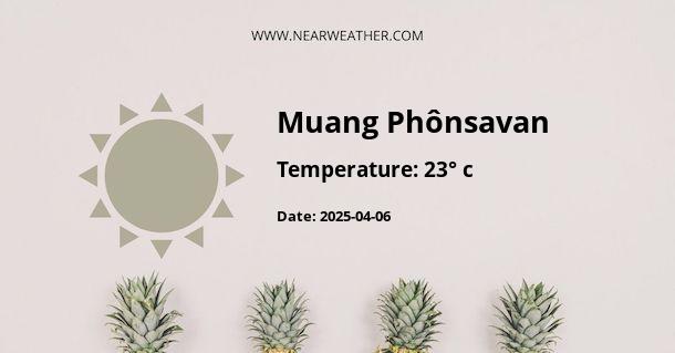 Weather in Muang Phônsavan