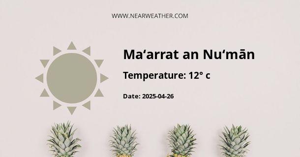 Weather in Ma‘arrat an Nu‘mān