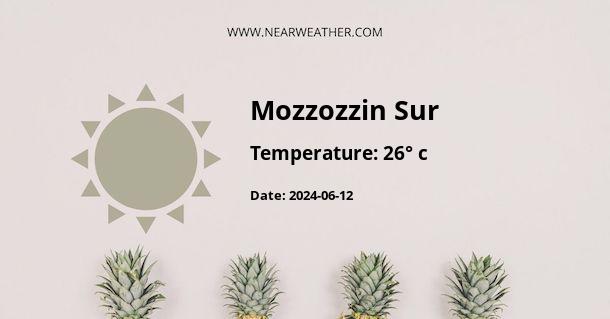 Weather in Mozzozzin Sur
