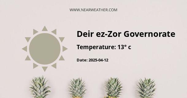 Weather in Deir ez-Zor Governorate