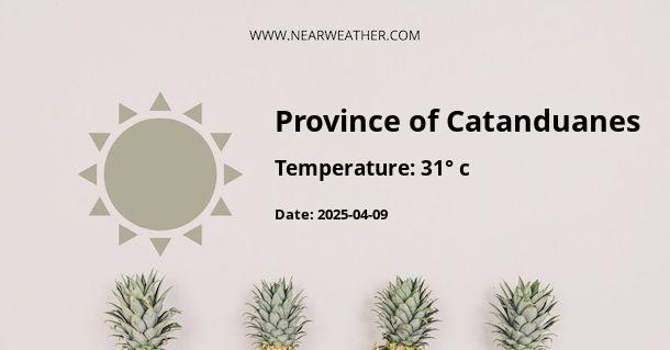 Weather in Province of Catanduanes