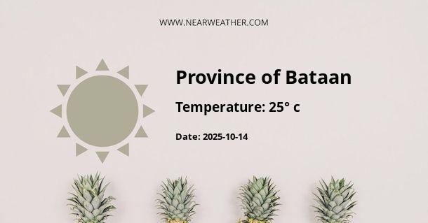 Weather in Province of Bataan