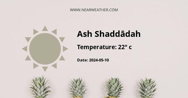 Weather in Ash Shaddādah