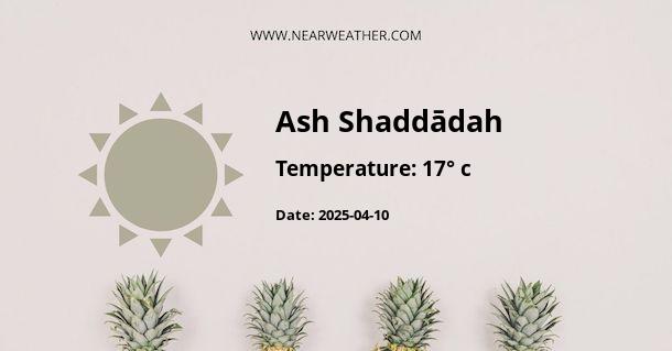 Weather in Ash Shaddādah