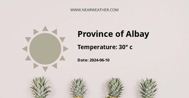 Weather in Province of Albay