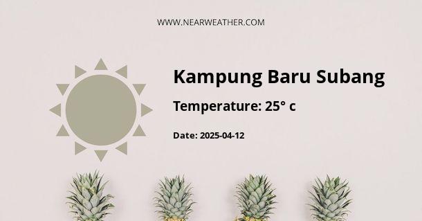 Weather in Kampung Baru Subang