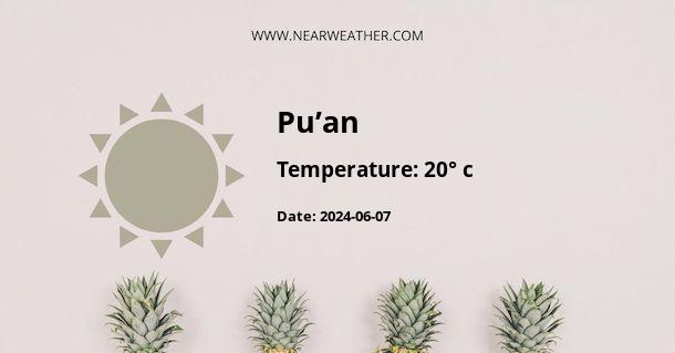 Weather in Pu’an