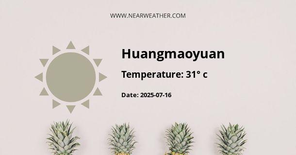 Weather in Huangmaoyuan