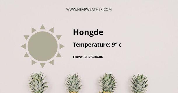 Weather in Hongde