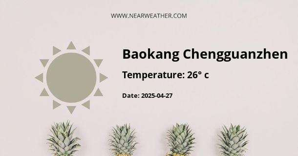 Weather in Baokang Chengguanzhen