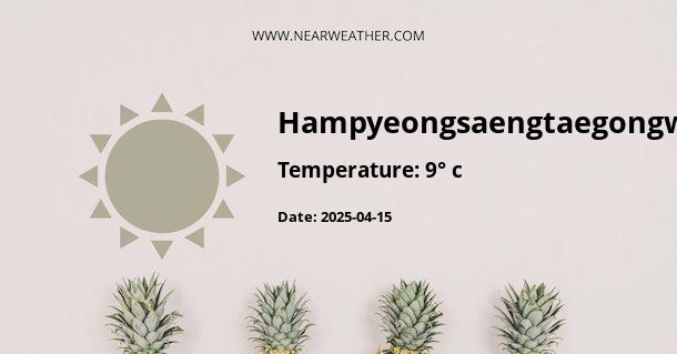 Weather in Hampyeongsaengtaegongwon