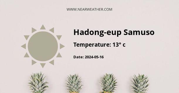 Weather in Hadong-eup Samuso