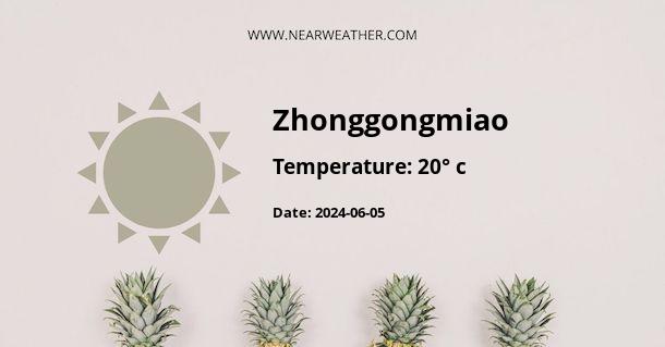 Weather in Zhonggongmiao