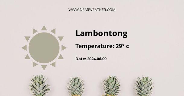 Weather in Lambontong