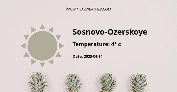 Weather in Sosnovo-Ozerskoye