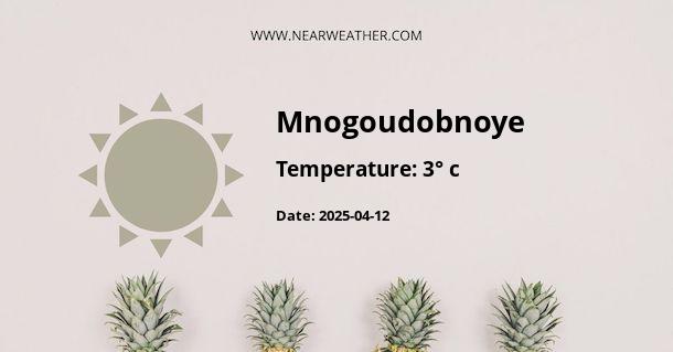 Weather in Mnogoudobnoye