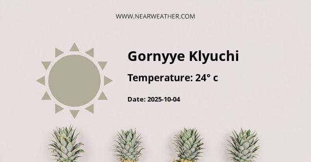 Weather in Gornyye Klyuchi