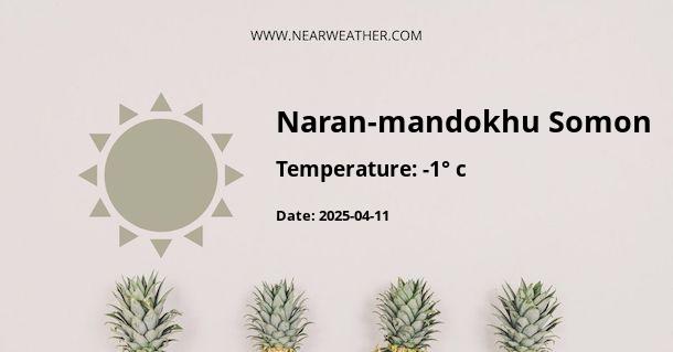 Weather in Naran-mandokhu Somon