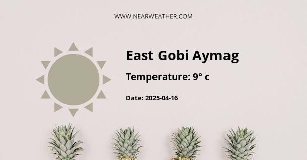 Weather in East Gobi Aymag