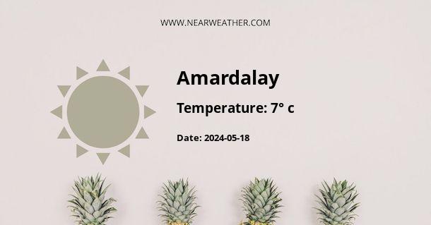 Weather in Amardalay