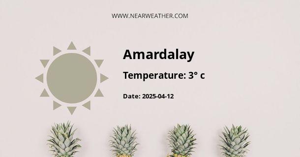 Weather in Amardalay