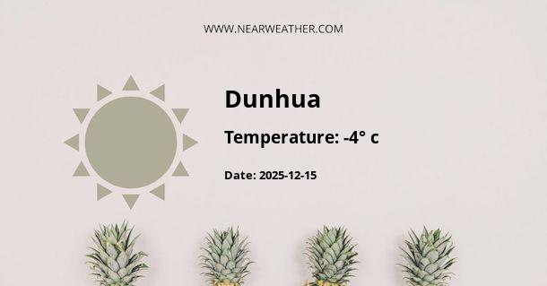 Weather in Dunhua
