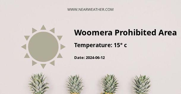 Weather in Woomera Prohibited Area