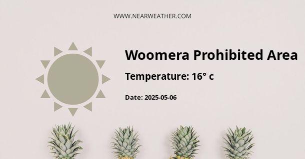 Weather in Woomera Prohibited Area