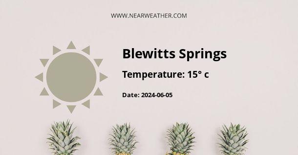 Weather in Blewitts Springs