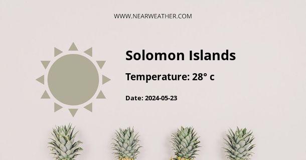 Weather in Solomon Islands