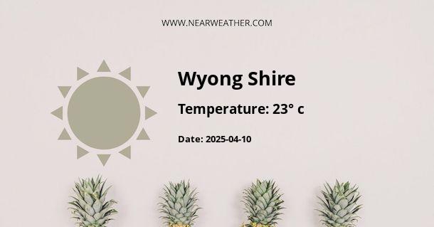 Weather in Wyong Shire