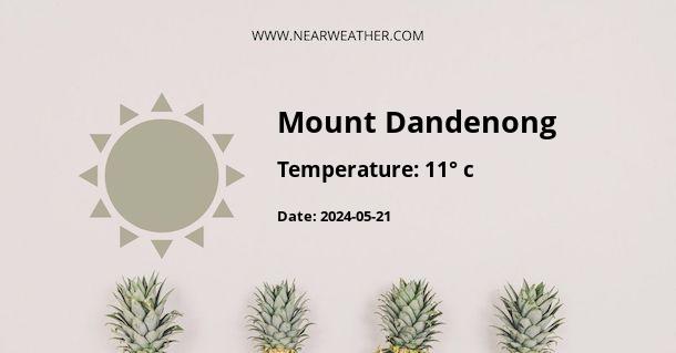 Weather in Mount Dandenong
