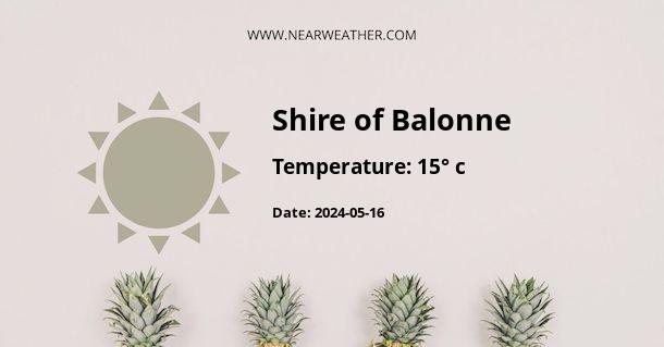 Weather in Shire of Balonne