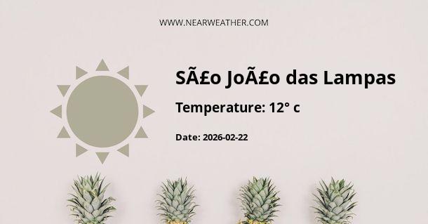 Weather in SÃ£o JoÃ£o das Lampas