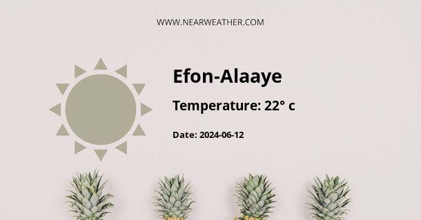 Weather in Efon-Alaaye
