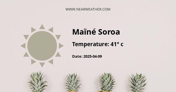 Weather in Maïné Soroa