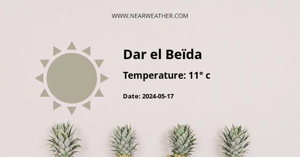 Weather in Dar el Beïda