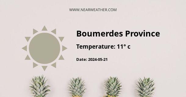 Weather in Boumerdes Province