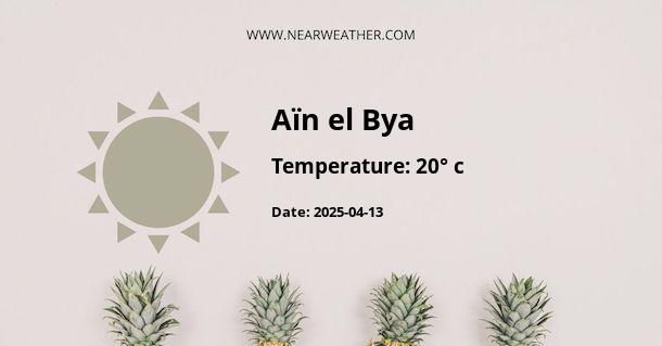 Weather in Aïn el Bya