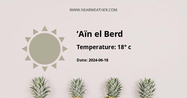Weather in ’Aïn el Berd