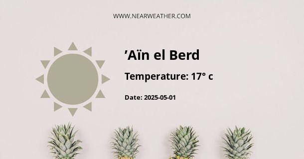 Weather in ’Aïn el Berd