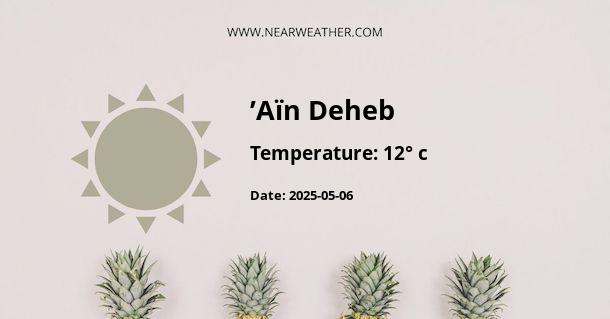 Weather in ’Aïn Deheb