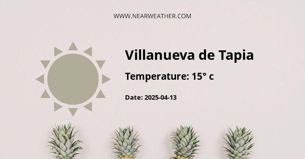 Weather in Villanueva de Tapia